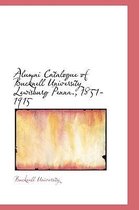 Alumni Catalogue of Bucknell University Lewisburg Penna., 1851-1915
