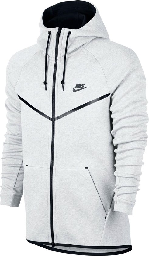 Oppervlakkig onszelf hersenen Nike Sportswear Tech Fleece Windrunner Sweatvest Sporttrui - Maat S -  Mannen - wit/zwart | bol.com