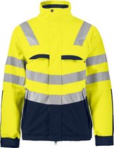 Projob 6415 Reflectie jas Geel/Marineblauw maat 4XL