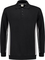 Tricorp Polosweater Bicolor 302003-L-Black/Grey