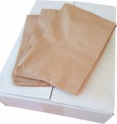 Bruine papieren kraft - fournituren zakjes 1000 stuks 50 grams 17,5x25 cm
