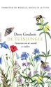 Boekomslag "De Tuinjungle" met illustraties van bloemen, planten, vlinders en bijen. Titel: "De Tuinjungle" door Dave Goulson.