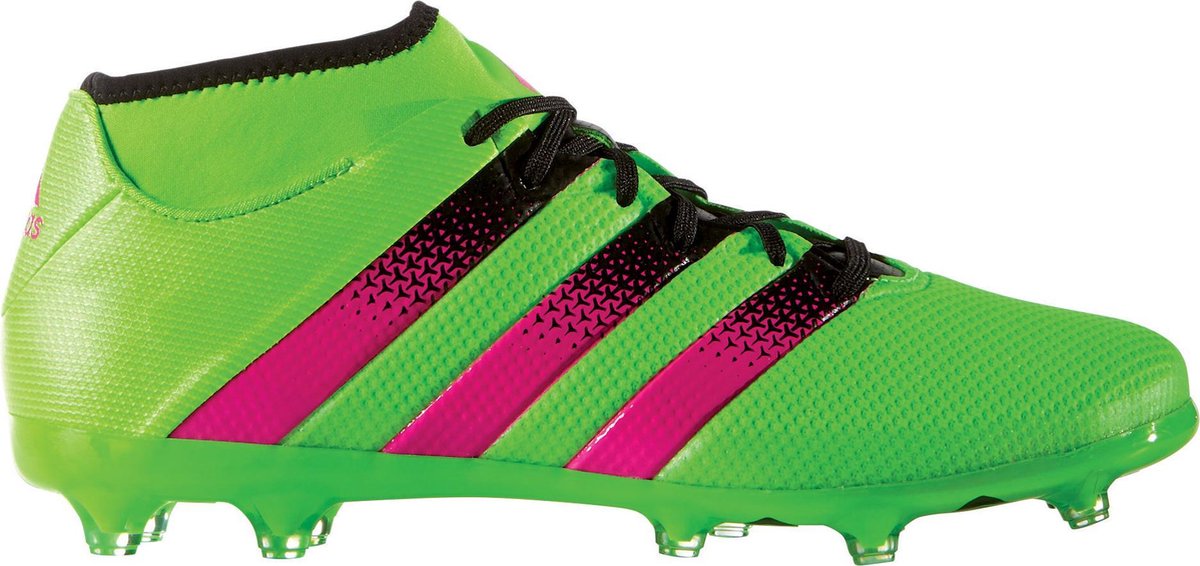 adidas ACE 16.2 FG/AG Voetbalschoenen - 44 - Mannen - groen/roze/zwart | bol.com