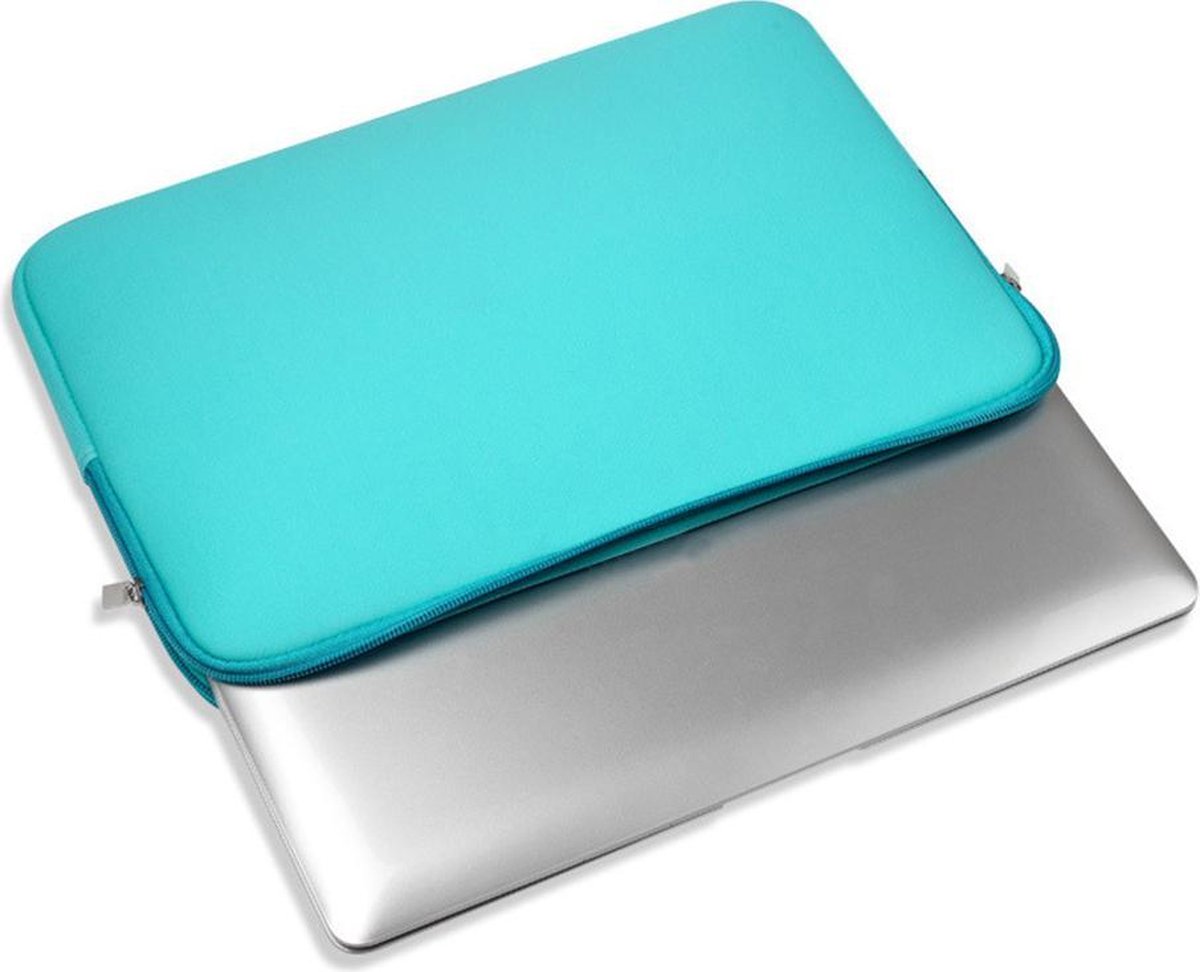 Duurzame / Stevige Laptophoes Mintgroen 15,6" Inch - Sleeve - Laptopcase - Laptoptas - Neopreen