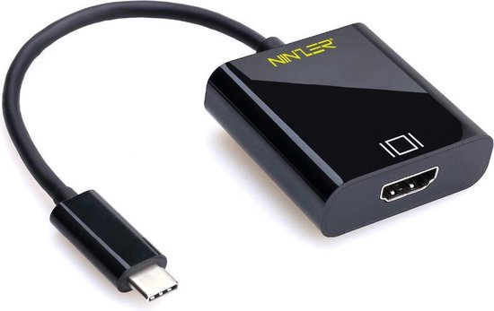 Ninzer USB-C naar HDMI Adapter / Converter kabel | Zwart | bol