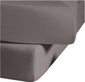 Senza Donna 180 GSM Topper hoeslaken Taupe - 160x200+20 cm