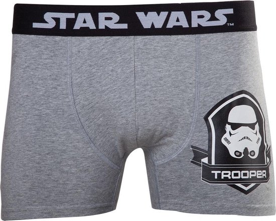 Star Wars - Grey Boxershort With Storm Trooper - L