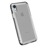 Transparante softcase met verstevigde randen - iPhone XR - Grijs