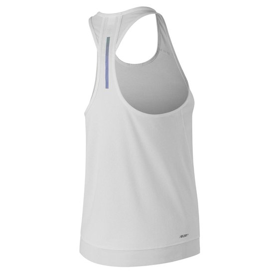 New Balance Q Speed Jacquard Tank Sporttanktop Dames White