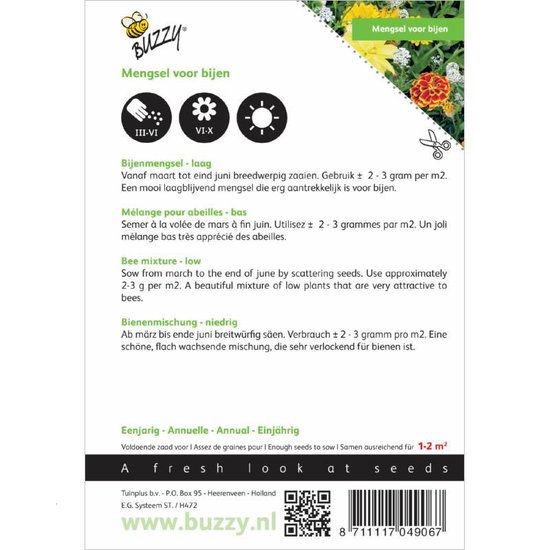 Buzzy® Mengsel voor bijen - Buzzy Seeds