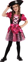 LUCIDA - Roze piraten zeerover kostuum voor meisjes - M 122/128 (7-9 jaar)