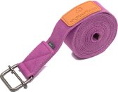 #DoYourYoga - Yogariem - »Yaro« - 100% katoen met plastic sluiting - 190 cm - Lila