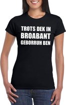 Trots Dek In Broabant Geborruh Ben dames T-shirt zwart L