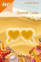 Stans- en embossing sjabloon Joy Crafts Noor! design - snijmal zonnenbril - zomer beach zonnebril sunglasses