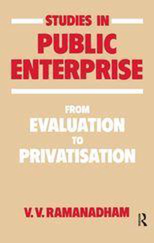 Studies in Public Enterprise - cover