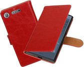 BestCases - Sony Xperia XZ1 Pull-Up booktype hoesje rood