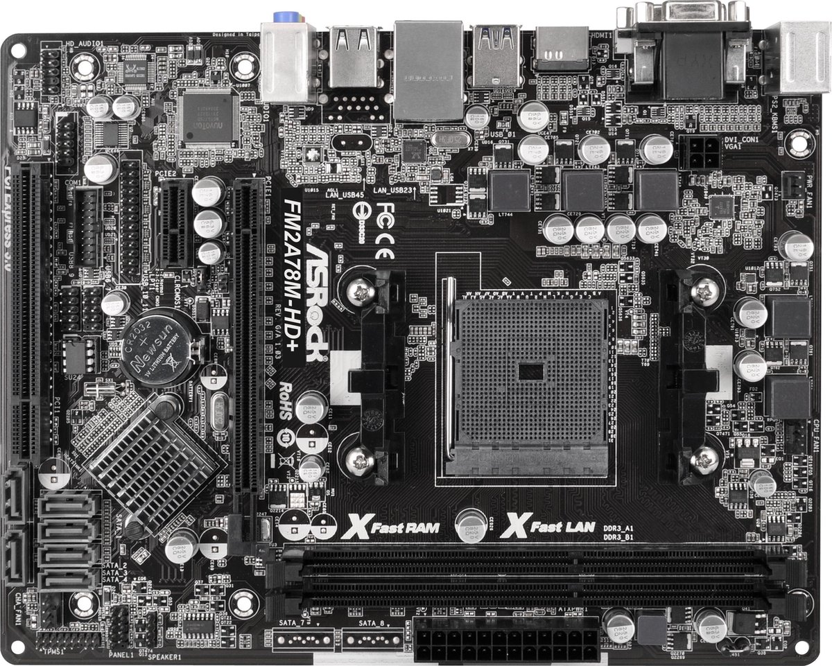 Bol Com Asrock Fm2a78m Hd Amd 8 Fch Socket Fm2 Micro Atx Bol Com Asrock Fm2a78m Hd Amd 8 Fch Socket Fm2 Micro Atx