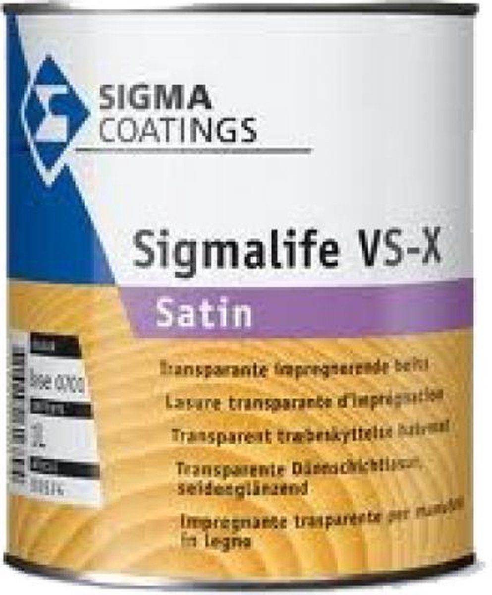 Sigma Sigmalife VS-X Satin - 1 liter - transparant