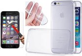 Ultra Dunne TPU silicone case hoesje Met Gratis Tempered glass Screen Protector iPhone 6 6S 4.7