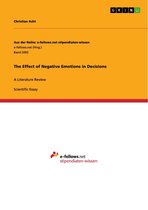 The Effect of Negative Emotions in Decisions