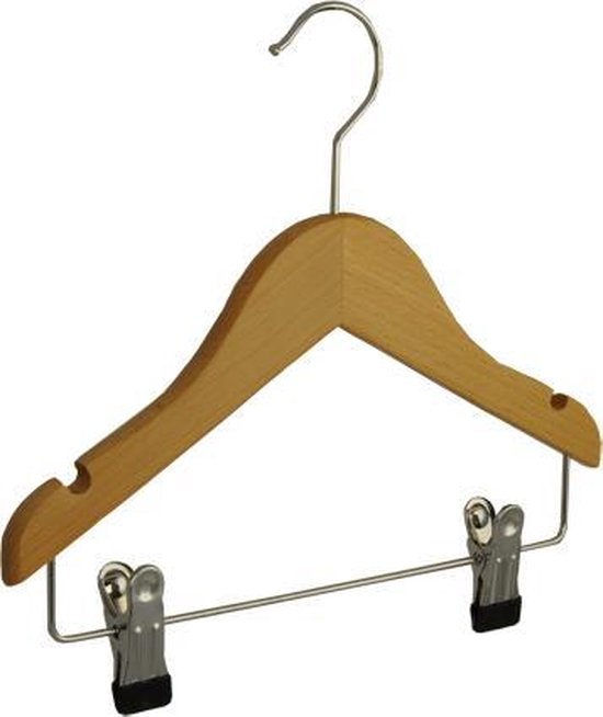 huis Sociologie timmerman 5 x Houten-kledinghangers (kind) voor (hemden / blousen / shirts / jassen /  broeken)... | bol.com