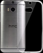 For HTC One M8 / One 2 0.75mm ultra-dun Transparent TPU beschermings hoesje(transparant)