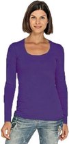 Bodyfit chemise femme manches longues / manches longues violet - Vêtements femme chemises basiques L (40)