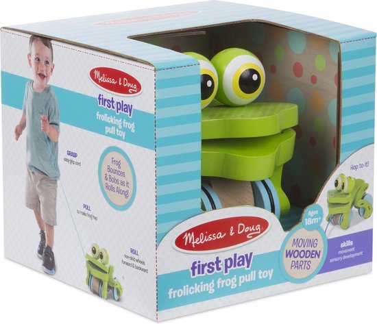 Melissa & Doug Frolicking Frog Pull Toy van Melissa & Doug — afbeelding 4