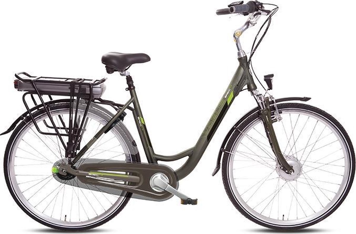 Vogue e-bike basic plus 5sp. Grijs/groen | bol.com