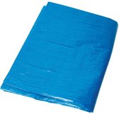 Silverline Afdekzeil/dekzeil - blauw - waterdicht - UV bestendig - kunststof 65 gr/m2 - 480 x 610 cm