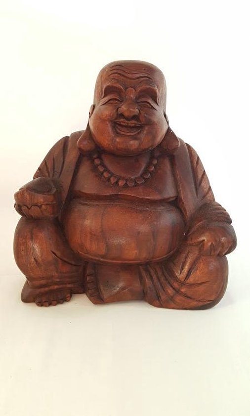Boeddha beeld hout 24 cm | bol.com