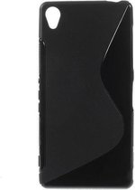 Sony Xperia Z3 zwart luxe back beschermhoesje TPU gel