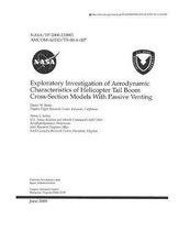 Exploratory Investigation of Aerodynamic Characteristics of Helicopter Tail Boom Cross-Section Models with Passive Venting