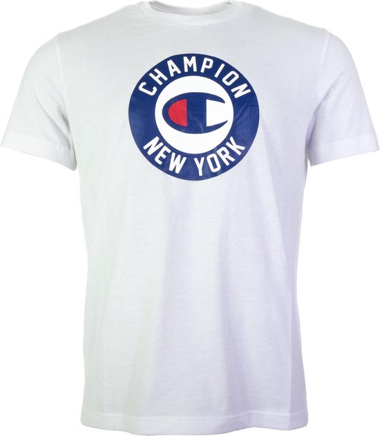 Champion T-shirt Heren Sportshirt - Maat M - Mannen - wit | bol.com