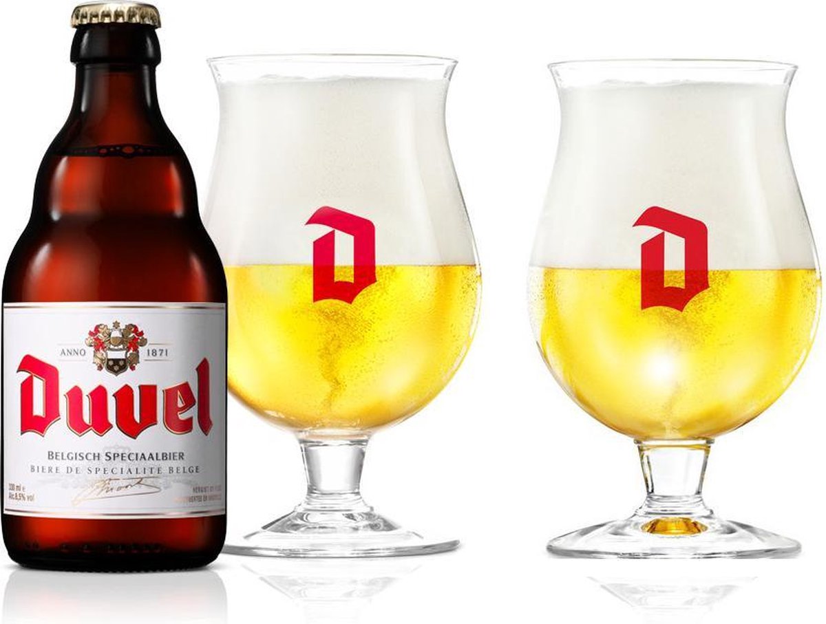 Duvel bier glazen speciaalbier glas 2 stuks - Duvel