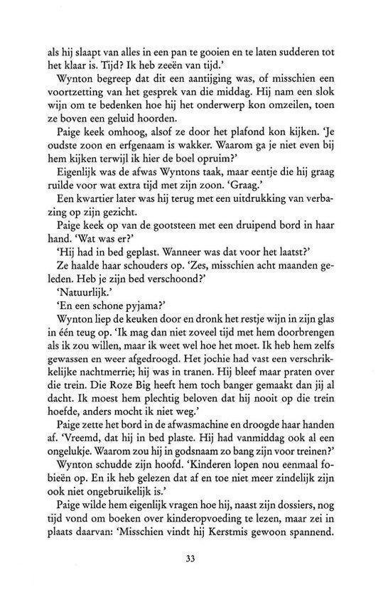 Boekpagina met tekst over slapen en het huis, de tekst in het Nederlands.