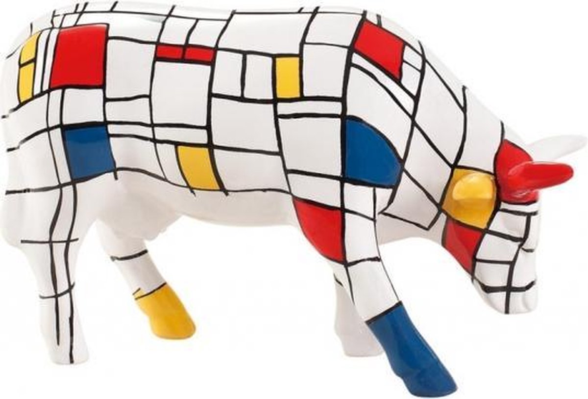 Cowparade Medium Ceramic Moondriaan