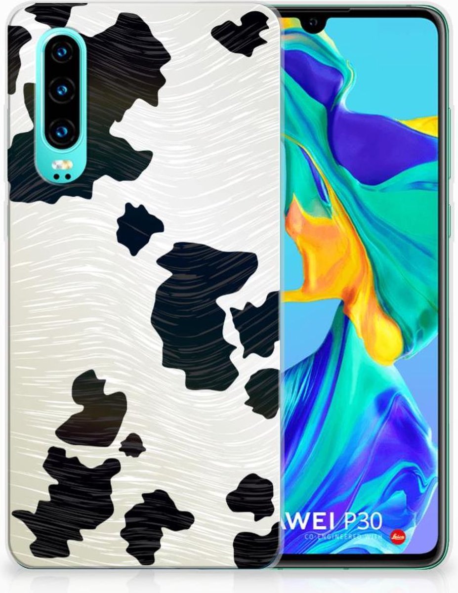 Huawei P30 TPU Hoesje Koeienvlekken