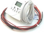 24V VLOERVERWARMING DRAAD 25.6mtr-4x70W + KLOKTHERMOSTAAT (geen wifi) + DUCTTAPE