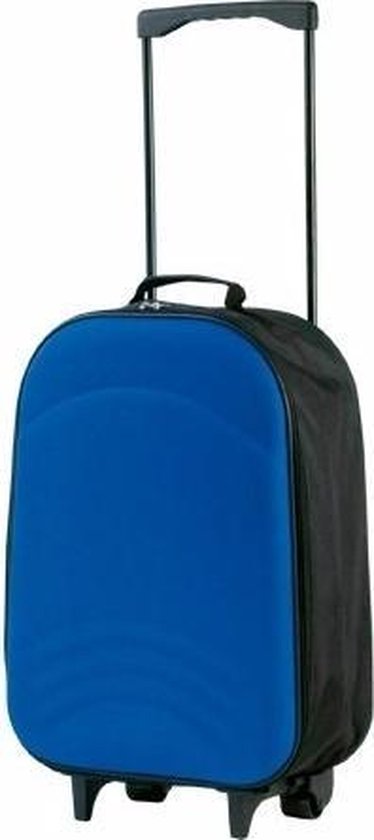 Handbagage trolley blauw 1,3 kg - rolkoffertje | bol.com