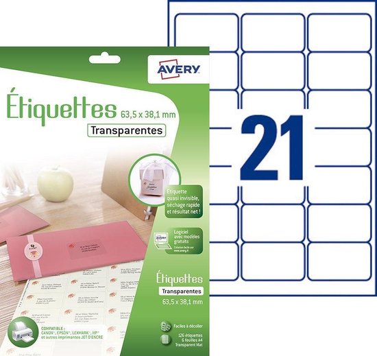 Rillprint Etiketten Zelfklevend Wit 12 op A4 Rond 63.5mm 1000 Vel