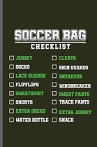 Soccer bag Checklist