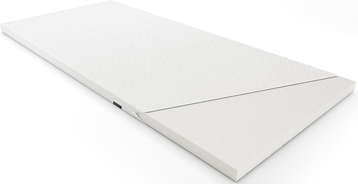 Koudschuim Topper 140x190 – Wasbare Tijk – Duurzaam Koud schuim Topmatras – Matras Topper Met Wasbare Tijk – ColdFoam Classic