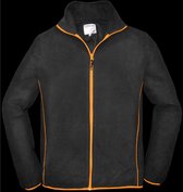 Terra Trend Job Fleecejack Zwart&Oranje - Werkkleding - Xl