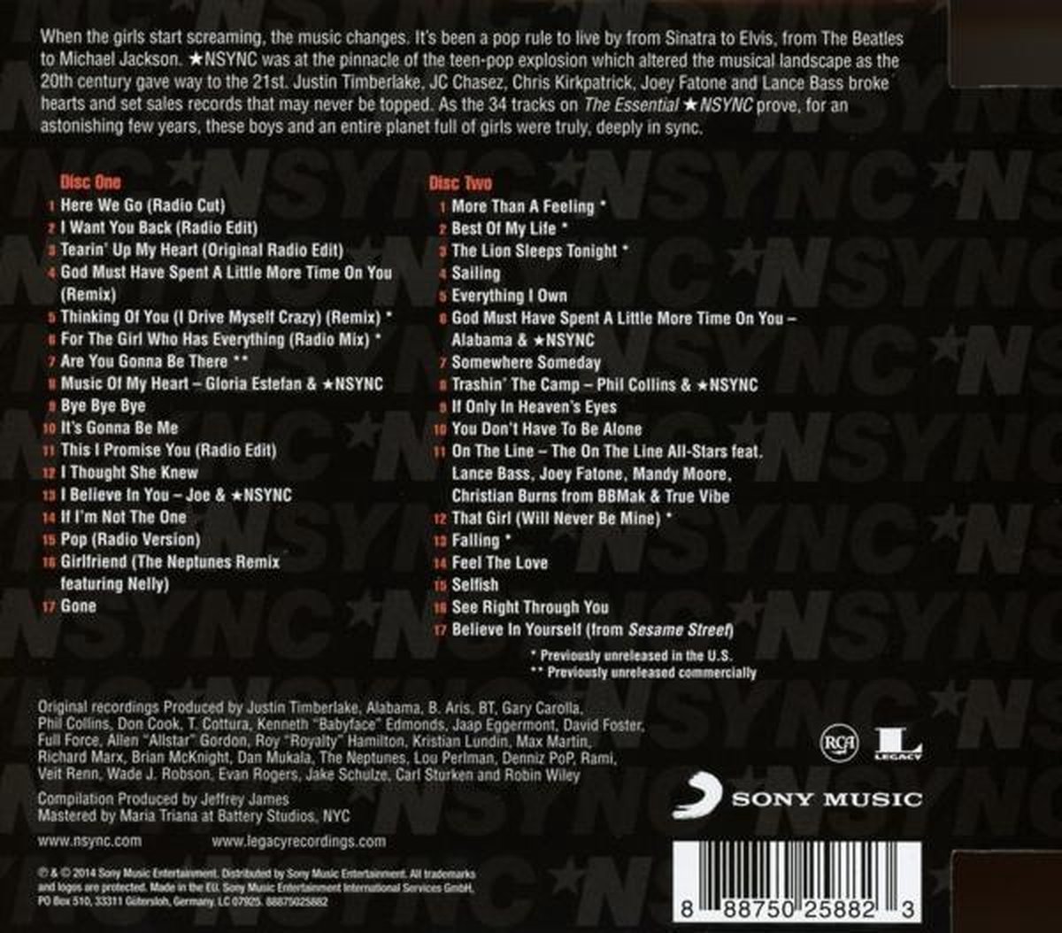The Essential *NSYNC, 'N Sync CD (album) Muziek