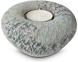 Gedenkobject Mini Urn Waxinelichthouder Keramiek ERBLTLOB0.4 Waxinelichtje Urn met lichtje Kaarsje Sfeer Licht Theelichtje