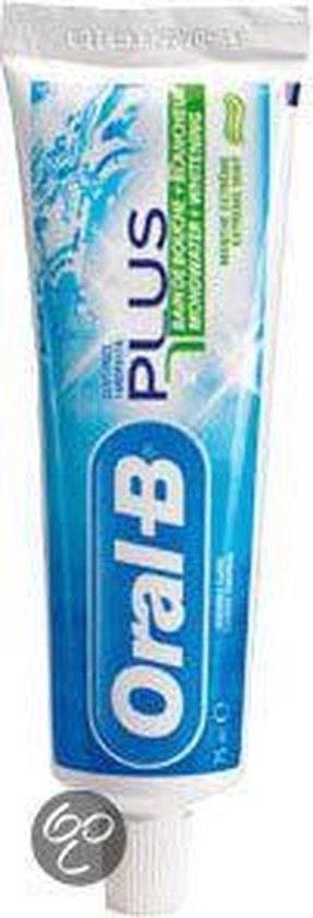 Oral-b tandpasta 75ml Plus mondwater+wh (7501006711301)
