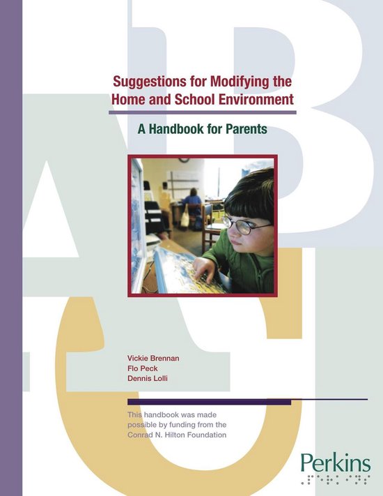 Suggestions for Modifying the Home and School Environment: A ... - cover