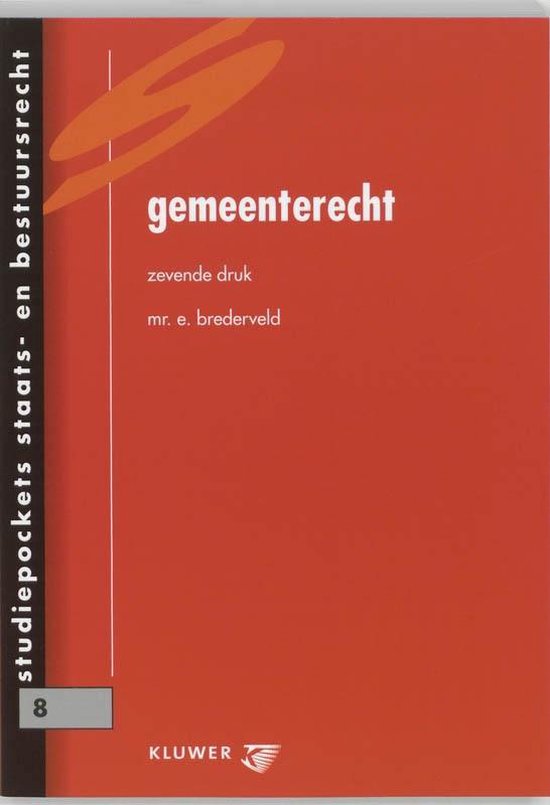 Cover van het boek 'Gemeenterecht / druk 7' van E. Brederveld