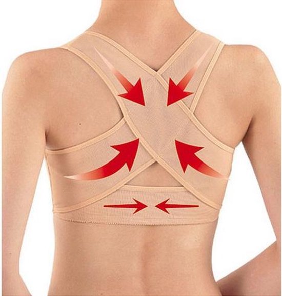 Dames Rugband - maat M - beige